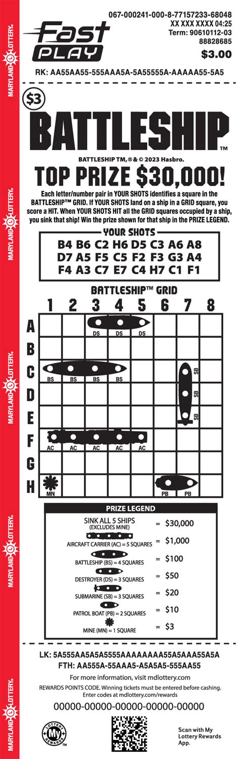 battleship lottery ticket|Battleship .